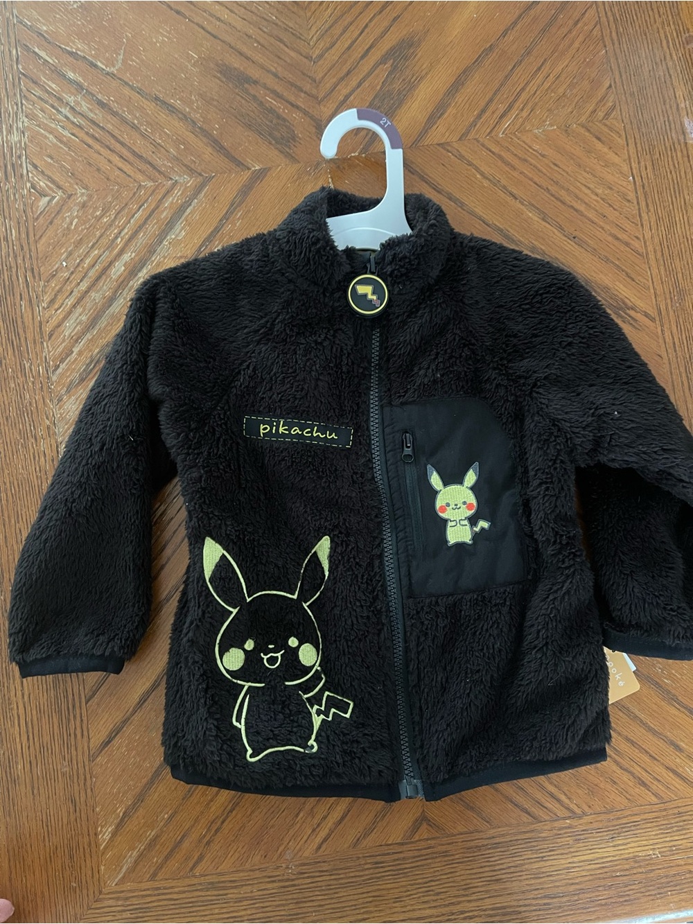Pokemon Black Pikachu Plush Jacket